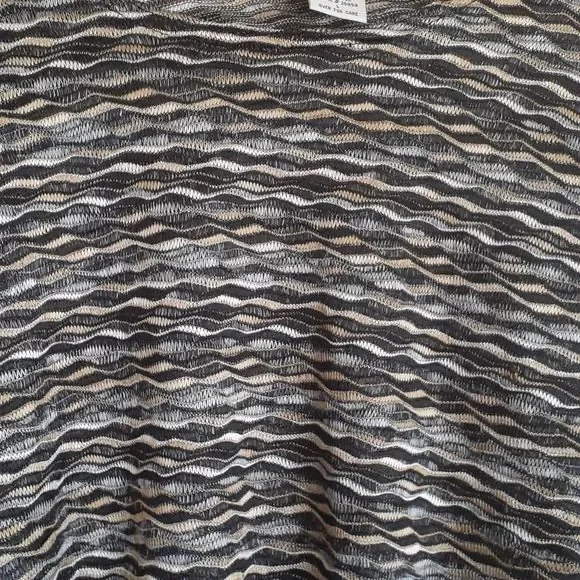 NWT Bon worth blouse L long sleeve black yellow gr - Picture 8 of 10